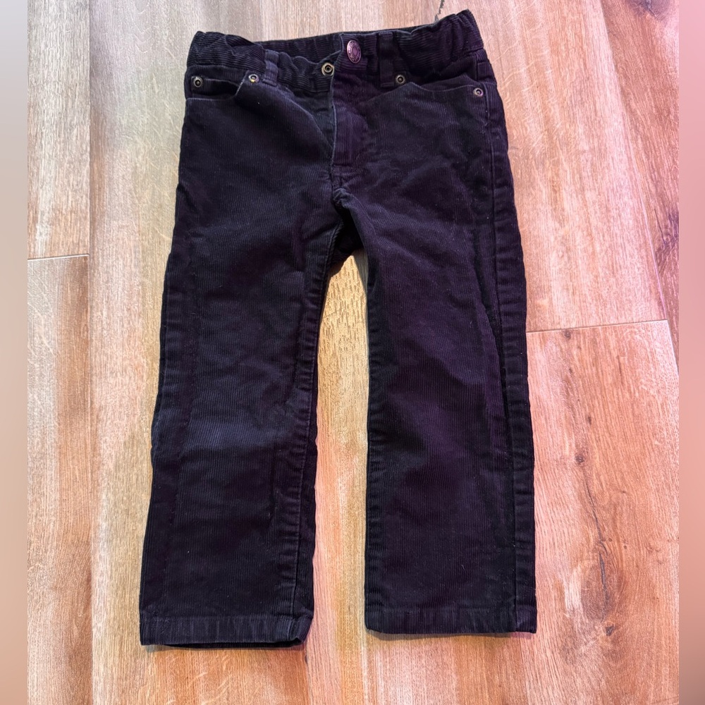 Janie and Jack Black Casual Bottoms with Elastic Waistband